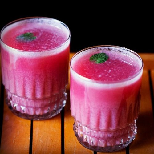 pomegranate mint cooler recipe, pomegranate mint juice recipe