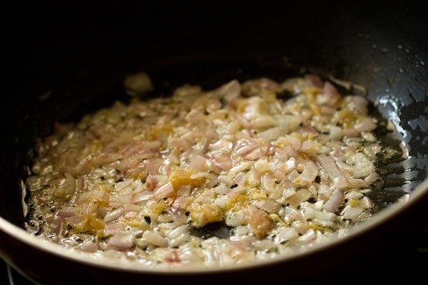 sautéing onions