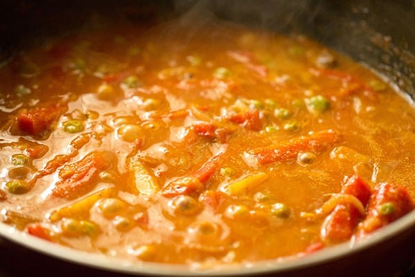 simmer vegetable kadai 