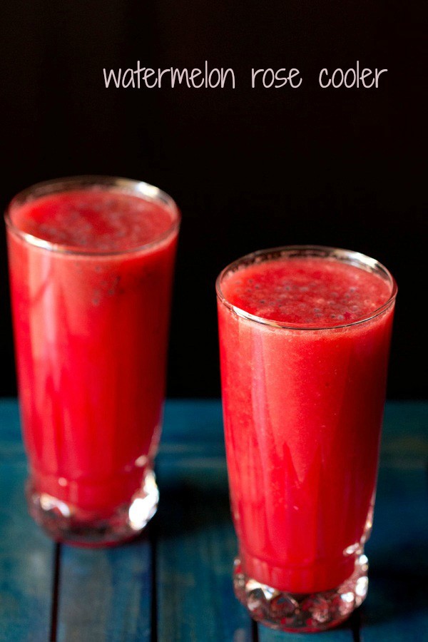 watermelon rose cooler