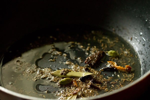 sauteing spices 