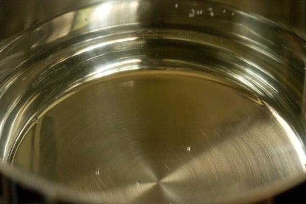 heating water in a pan