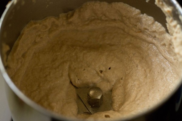 roasted mixture ground into masala paste
