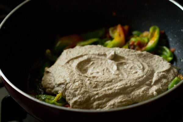 ground nut paste and capsicum peppers