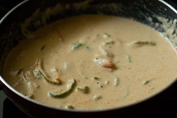 stirred capsicum masala curry