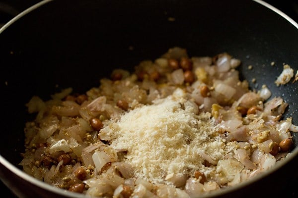 capsicum masala ingredients and desiccated coconuts