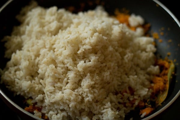 added cooked rice