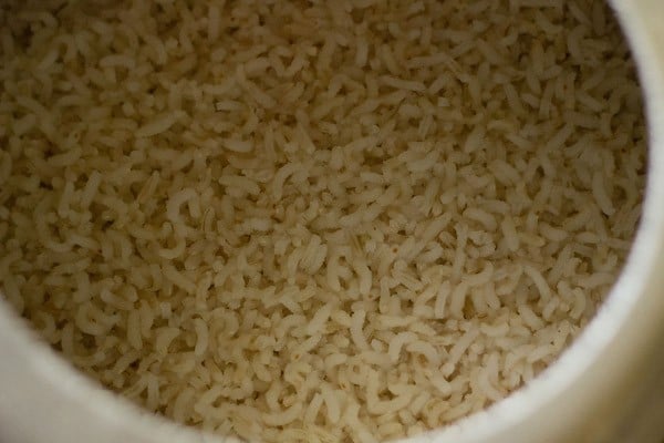 cooked rice in the pressure cooker