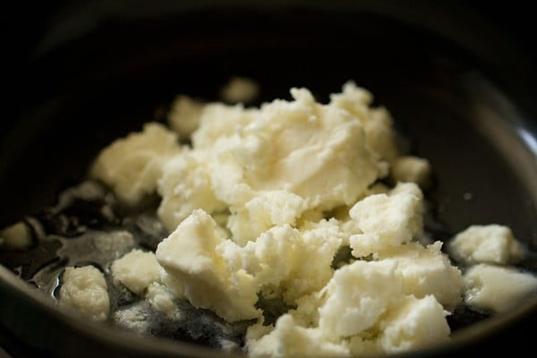 butter in pan