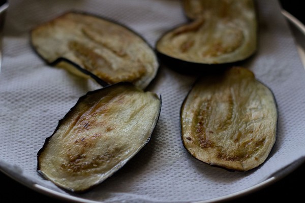 eggplant on a paper towel