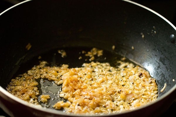 sauteing onions till golden