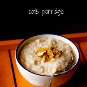 oats porridge recipe, quick oats porridge recipe