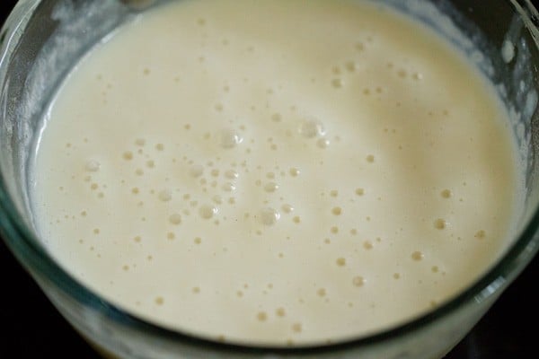 beaten custard sauce. 