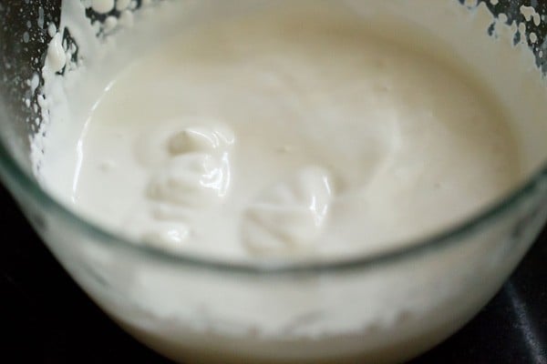 cream whipped till soft peaks.