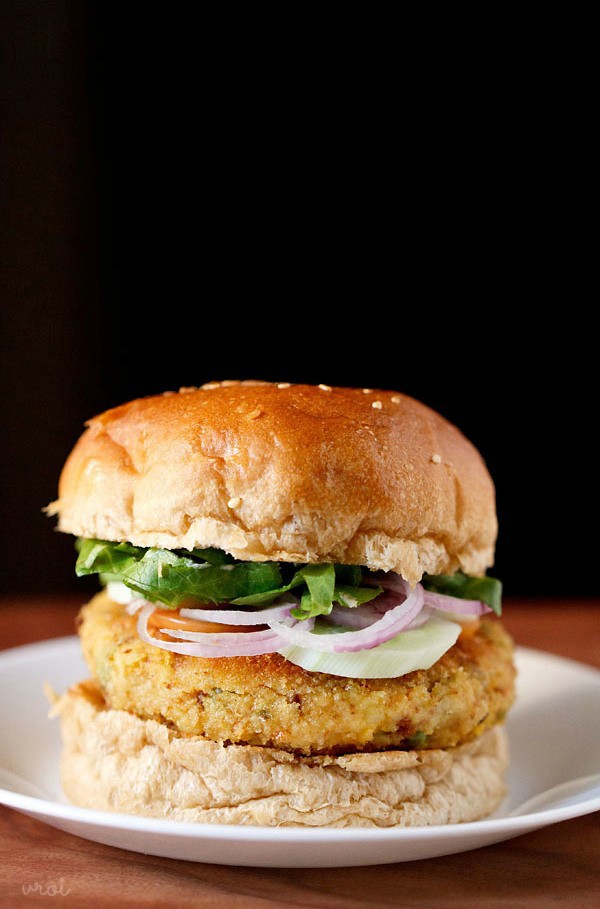 veg burger recipe, how to make veg burger recipe veggie burger recipe
