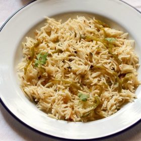 capsicum rice recipe, capsicum pulao recipe