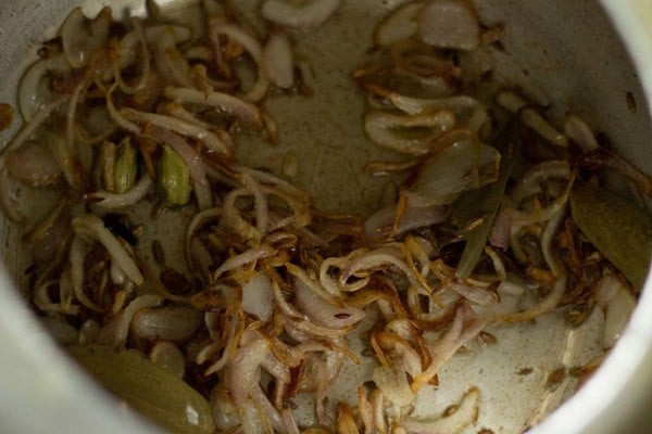 sautéing onions.