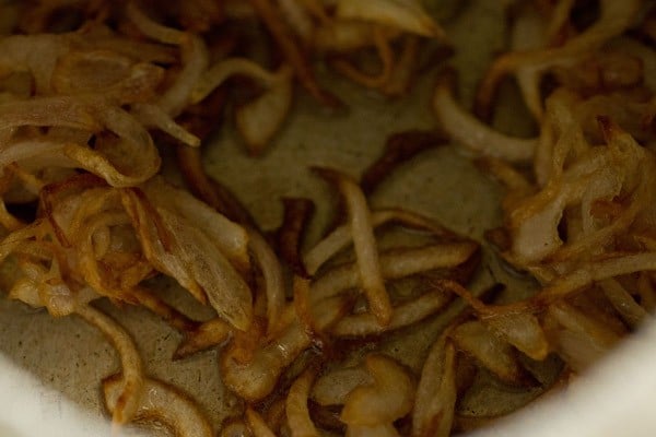 sautéing onions in the cooker. 