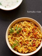 tomato rice recipe, how to make tomato rice recipe | rice recipes