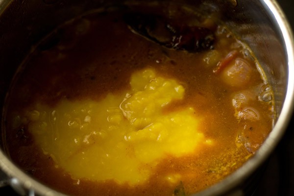 dal for onion sambar