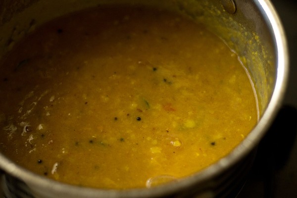 stir onion sambar