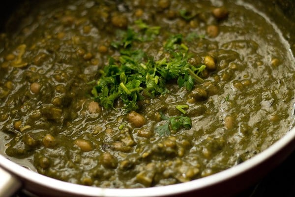 making colocasia bhaji recipe