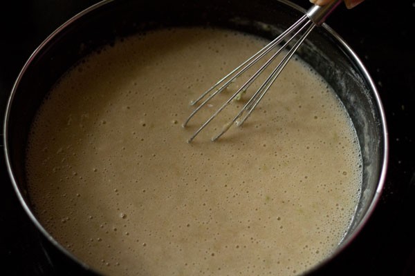 making lemon muffin batter