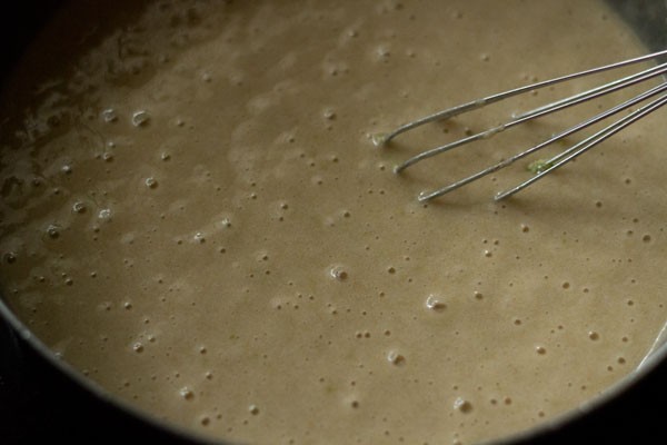 making lemon muffin batter