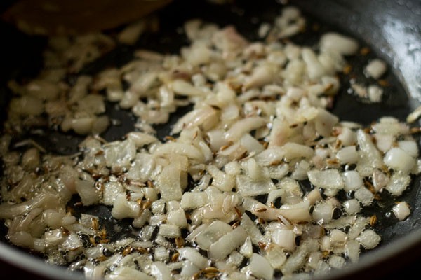 sautéing onions. 