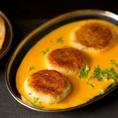 aloo kofta recipe, potato kofta gravy recipe, potato cheese kofta recipe