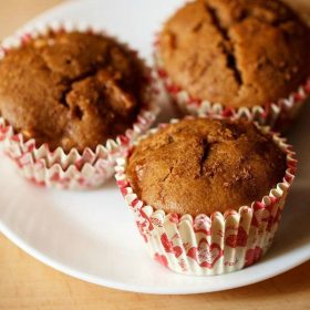 eggless apple muffins recipe