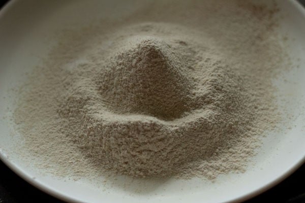 dry ingredients sifted