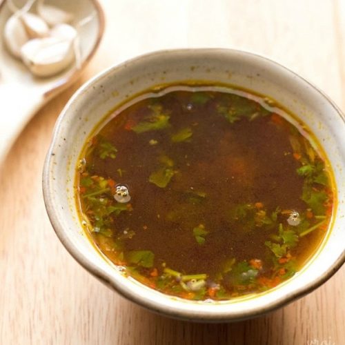 garlic rasam recipe, poondu rasam recipe