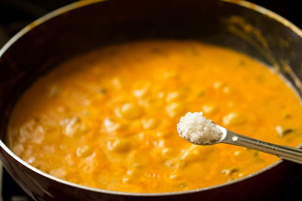salt for mushroom butter masala recipe
