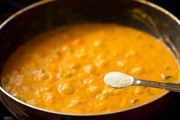 sugar for mushroom butter masala recipe