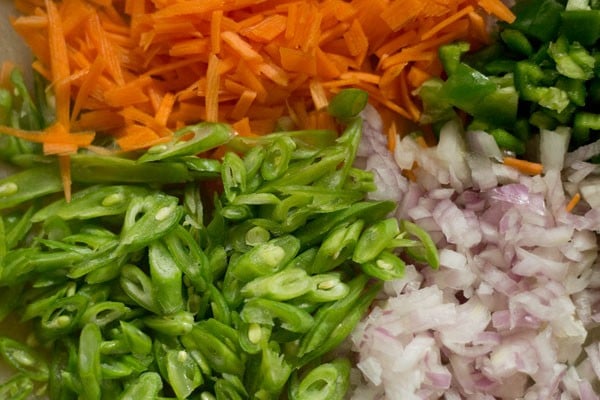 prep and chop veggies 