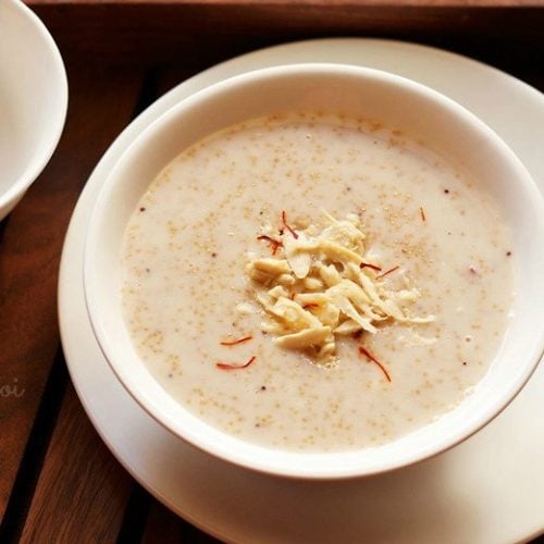 rajgira kheer recipe, amaranth kheer recipe