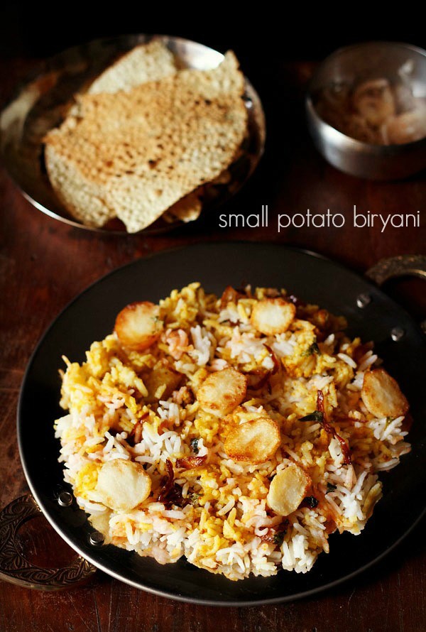 baby potato biryani recipe