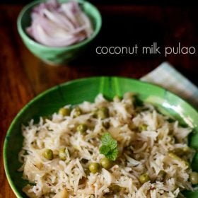 coconut milk pulao, coconut milk rice