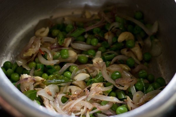 sautéing vegetables 