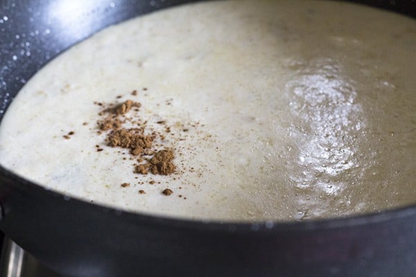 cinnamon added to the pot.