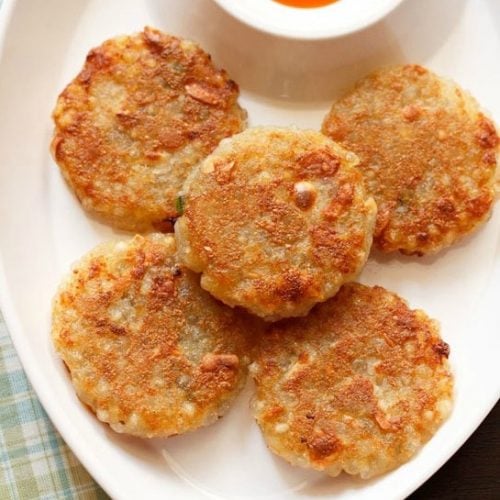 sabudana tikki recipe, sabudana cutlet recipe