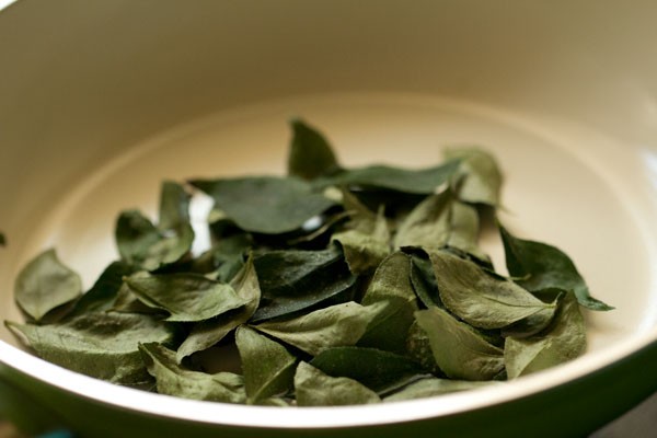 roasted curry leaves for sambar powder recipe