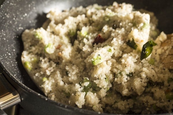 cooked akki tari uppittu. 