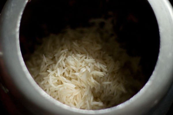 rice added to the beetroot mixture. 