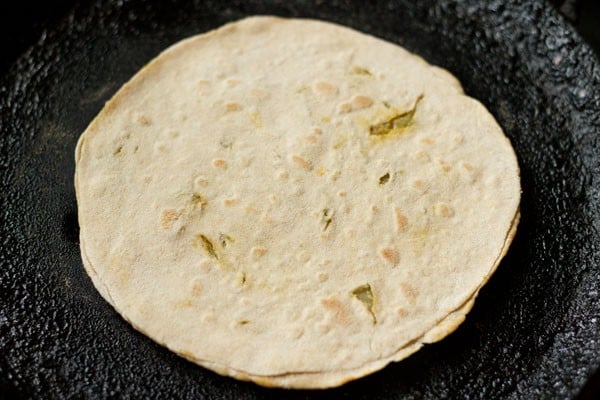 flip cabbage paratha again