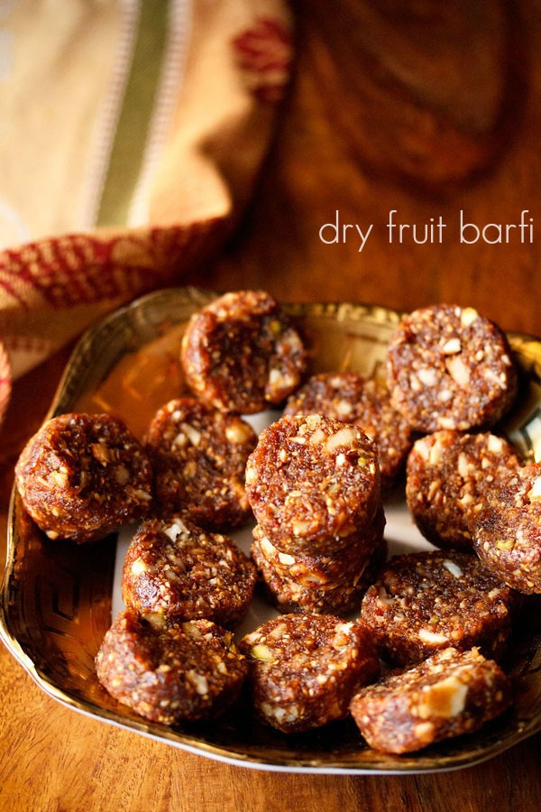dry fruit barfi recipe, dry fruit burfi