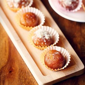 dry gulab jamun recipe, sukha gulab jamun recipe