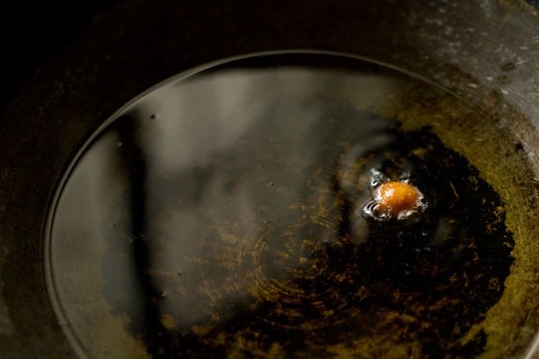 frying dry gulab jamuns