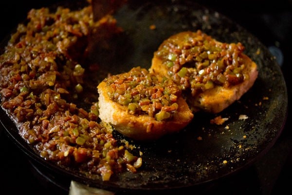 prepared masala pav. 